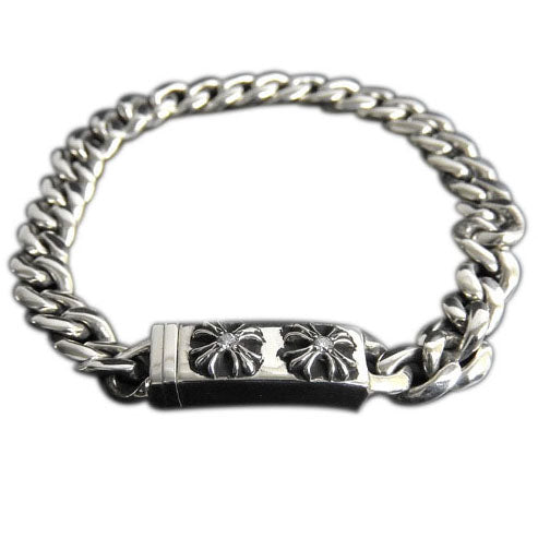 KLX-SZ26031126 light gold denim chain cross bracelet