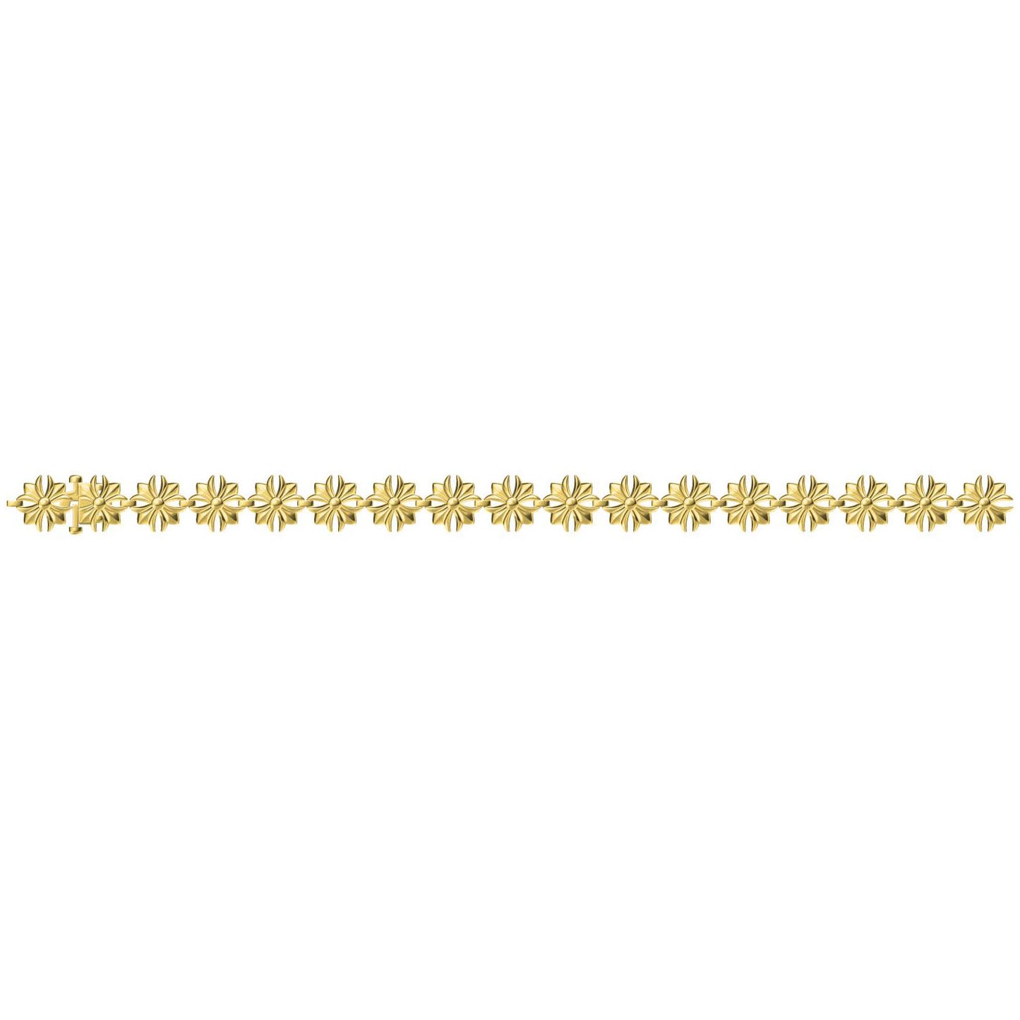 KLX-SZ878810 light gold 17 cross bracelet (chain length 20cm)