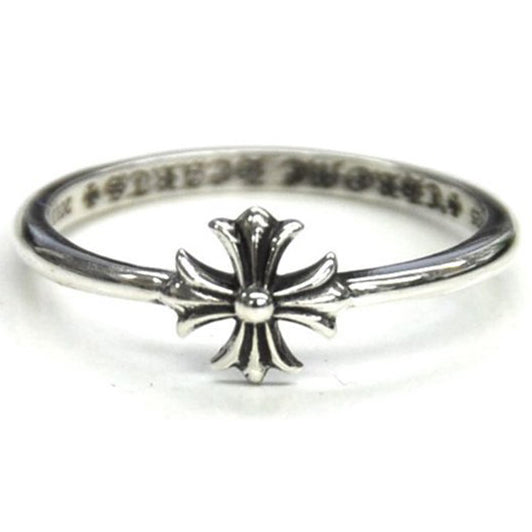 KLX-JZ95657549 guest version light gold cross thin straight arm ring