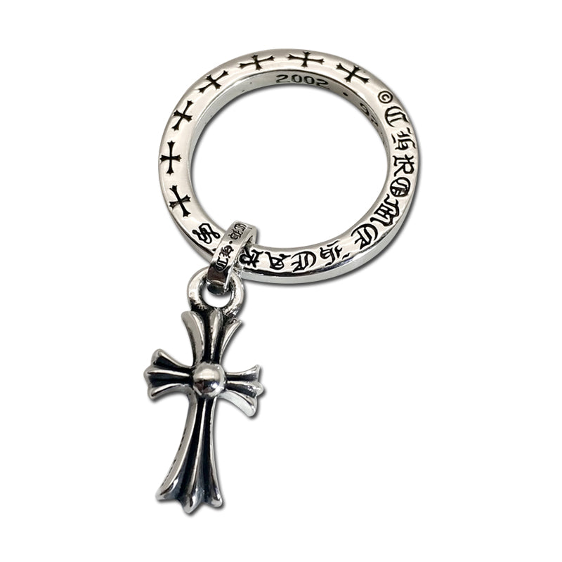 KLX-XL314623 guest version light gold circle cross pendant