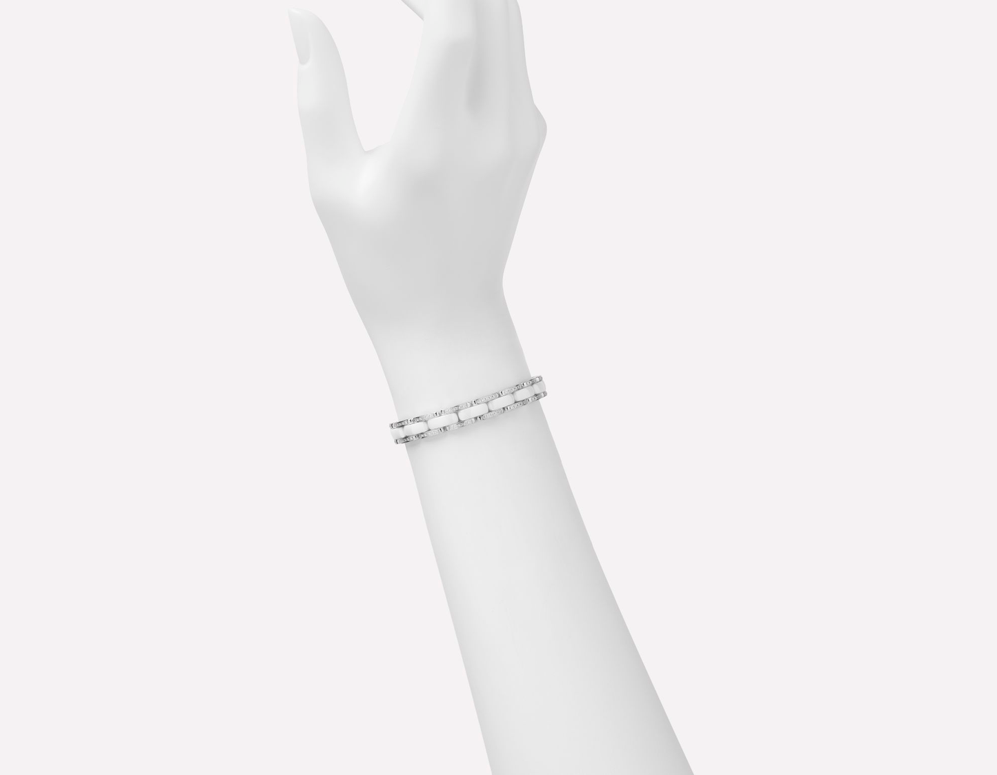 XNE-J2930 ceramic tank bracelet with diamonds