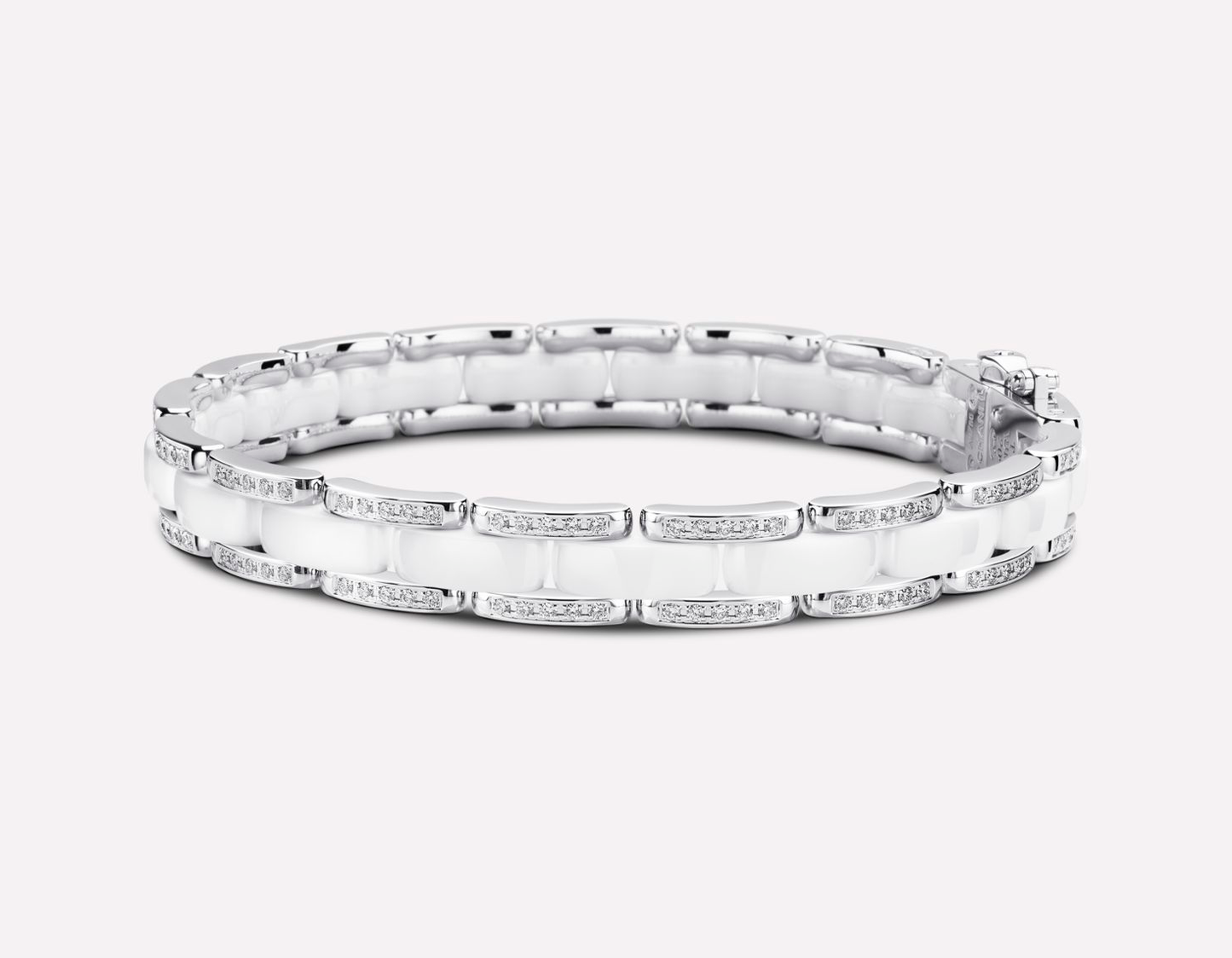 XNE-J2930 ceramic tank bracelet with diamonds