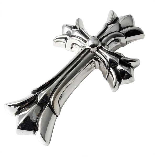 KLX-XL969972 78mm guest version light gold long cross pendant
