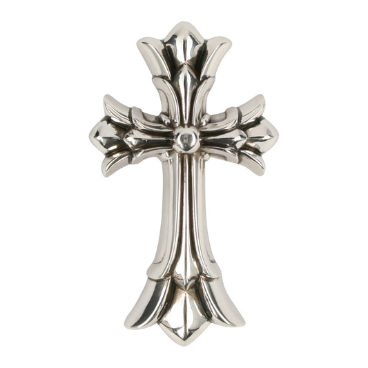 KLX-XL969972 78mm guest version light gold long cross pendant