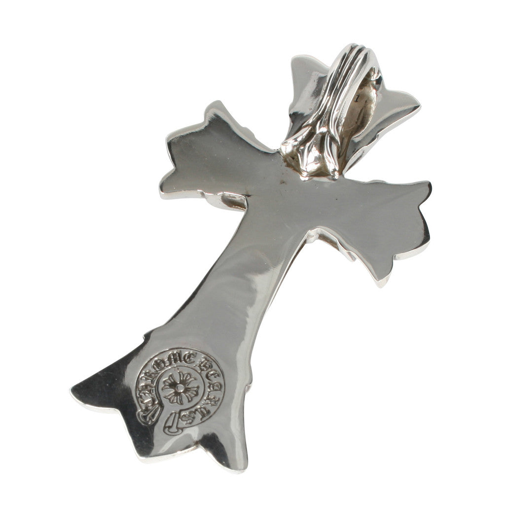 KLX-XL969972 78mm guest version light gold long cross pendant