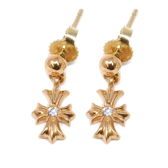 KLX-ES406603 single diamond cross stud earrings