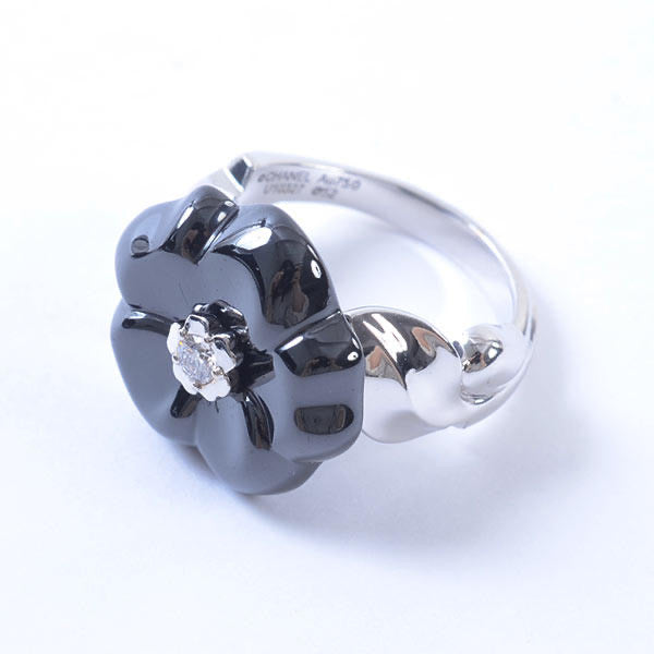 XNE-J10006 ceramic diamond flower ring