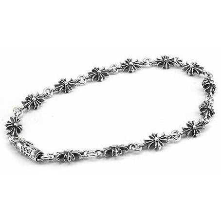 KLX-SZ713486 ten light gold cross frame bracelet