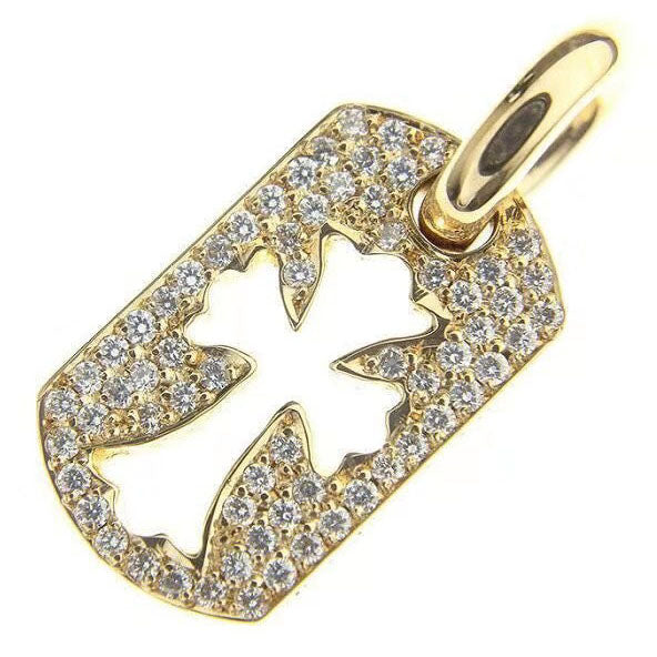 KLX-XL816225 full diamond hollow cross pendant