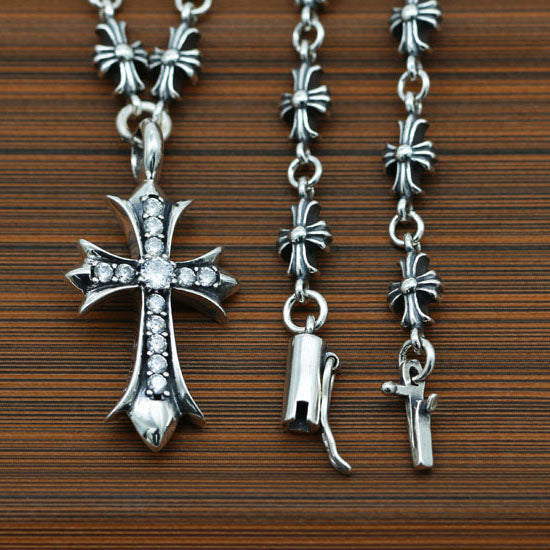 KLX-XL51899248 guest version cross necklace pendant (chain length 54cm)