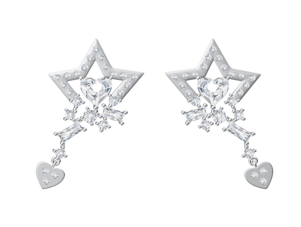 XNE-J20708 star love earrings