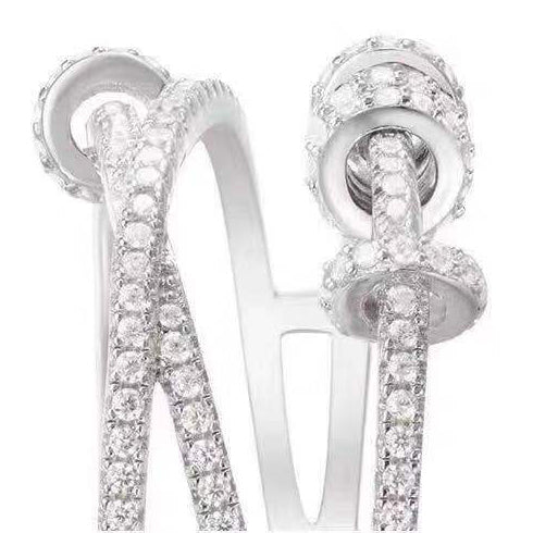 APM-7745186 movable cross diamond ring