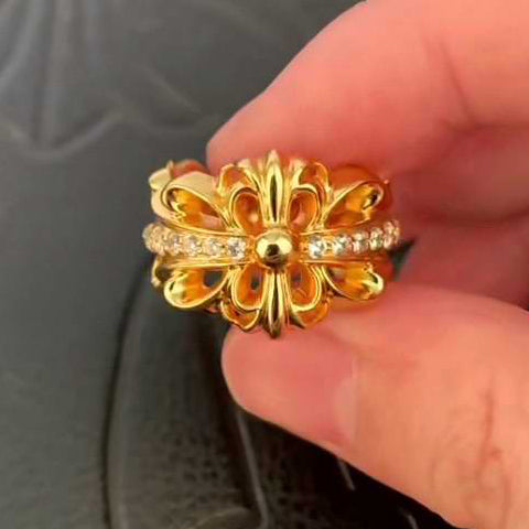 KLX-JZ80716296 diamond cross thatch open ring 20#