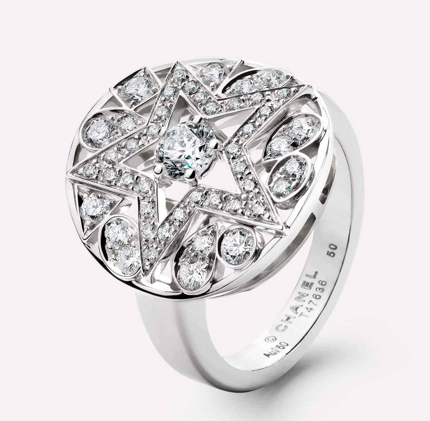 XNE-J4123 star set diamond ring