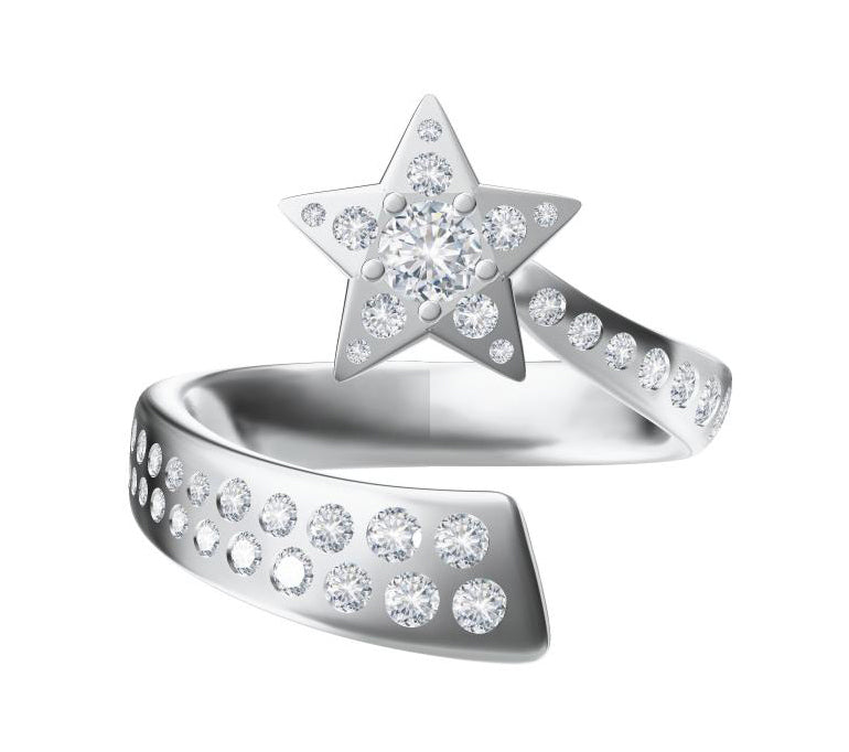 XNE-J28725 star diamond ring