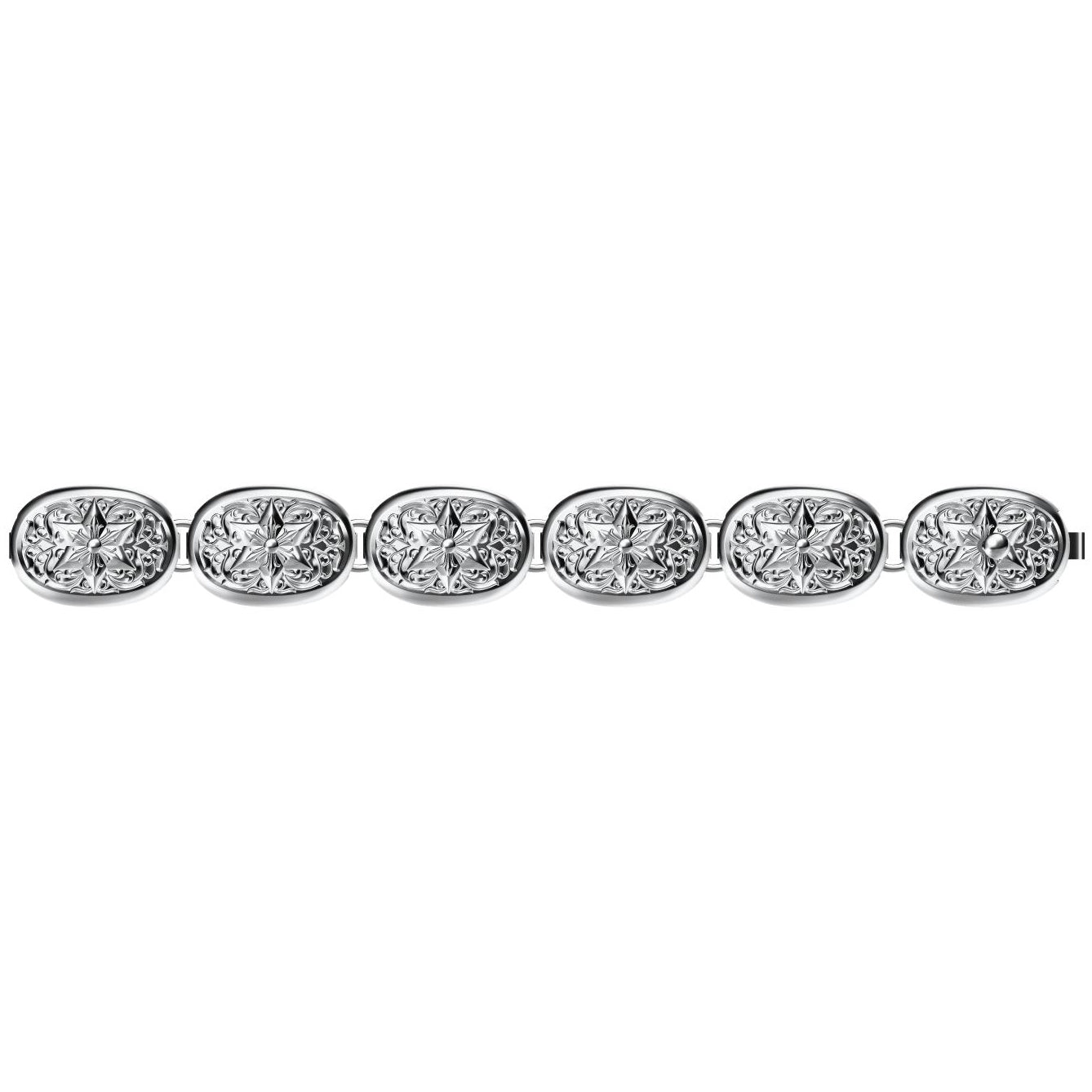 KLX-SZ67781741 Light warp six-pointed star thatched bracelet (chain length 19.3cm)