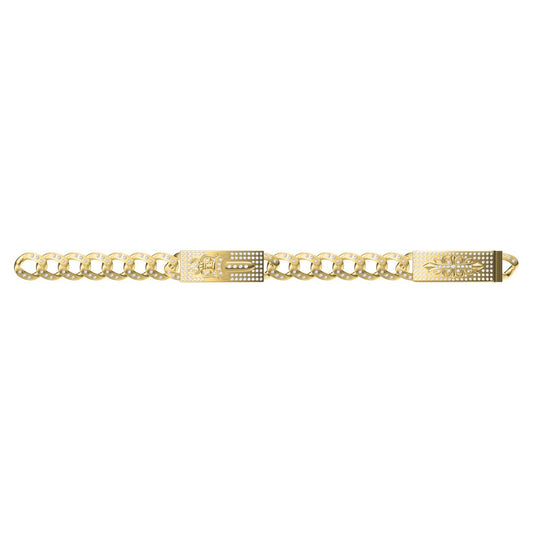 KLX-SZ32354781 full diamond cross maohua sword combination bracelet (chain length 20cm)