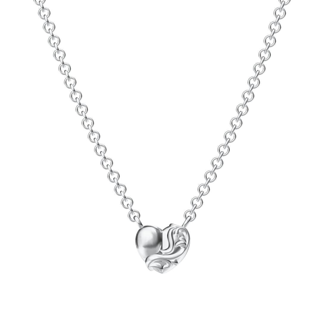 KLX-XL71139620 light gold heart-shaped chain pendant