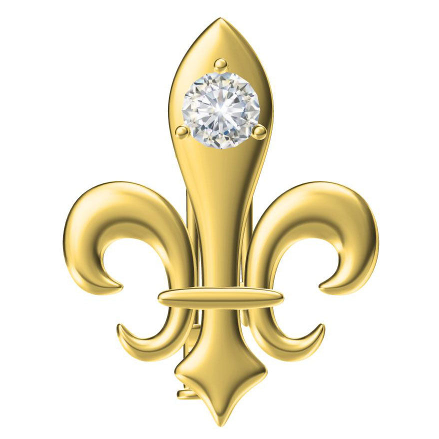 KLX-SP68945367-1ct diamond thatch brooch
