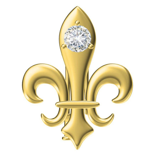 KLX-SP68945367-1ct diamond thatch brooch