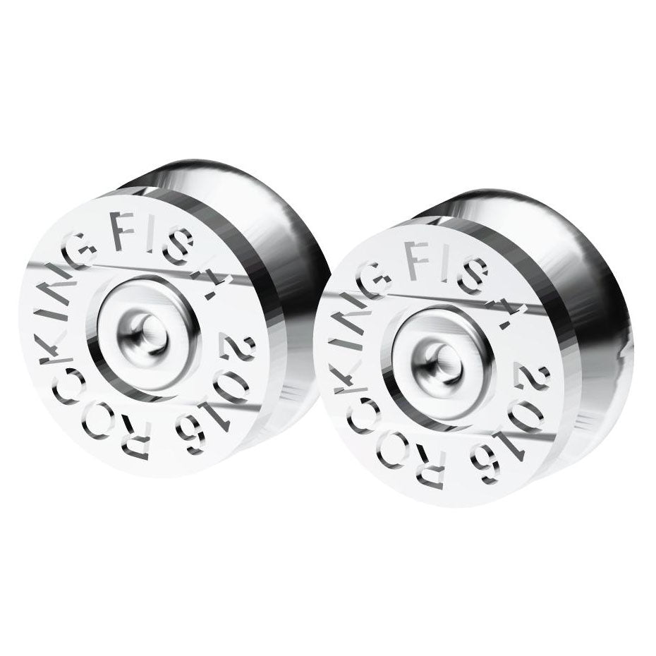 KLX-ES48594720 light gold bullet earrings