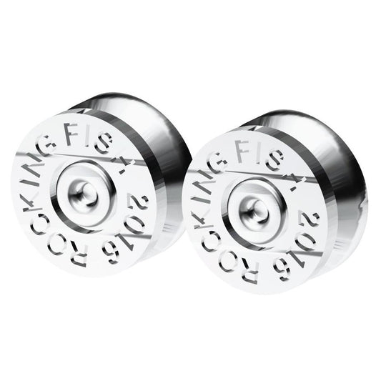 KLX-ES48594720 light gold bullet earrings