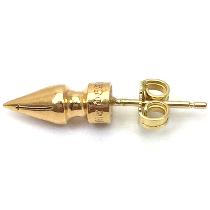 KLX-ES51533718 light gold awl bullet earrings
