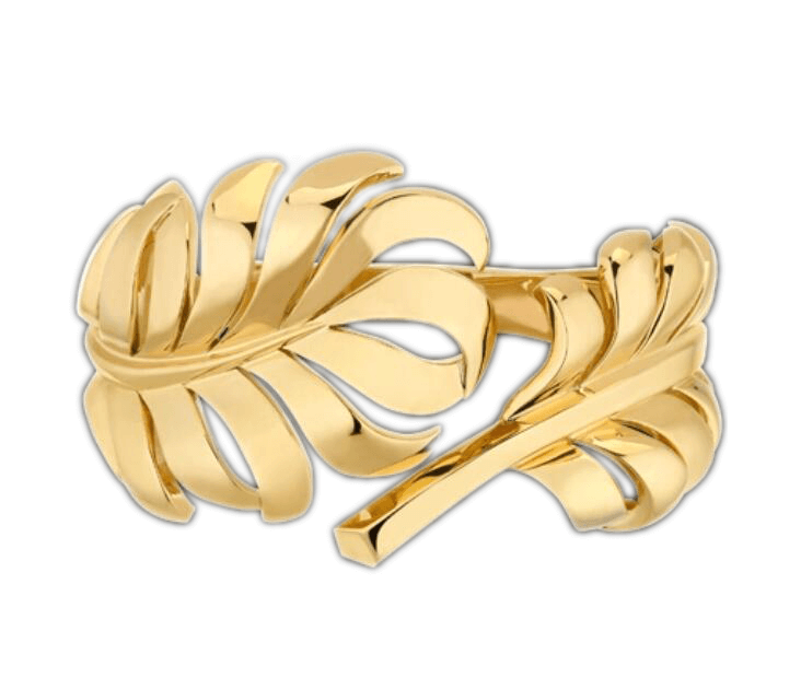 XNE-J25905 light gold feather bracelet