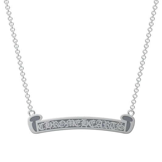 KLX-XL60540870 letter horizontal bar chain pendant