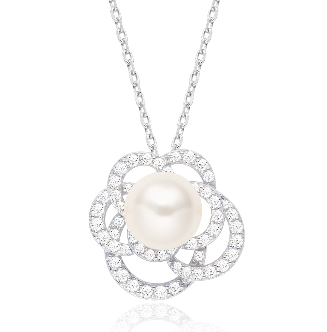 XNE-J19683 Camellia Pearl Pendant