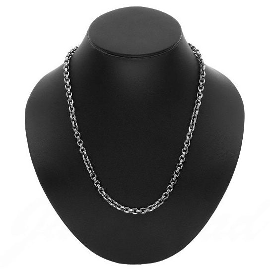 KLX-XL67774583 round flower + egg buckle + letter necklace 20 inches