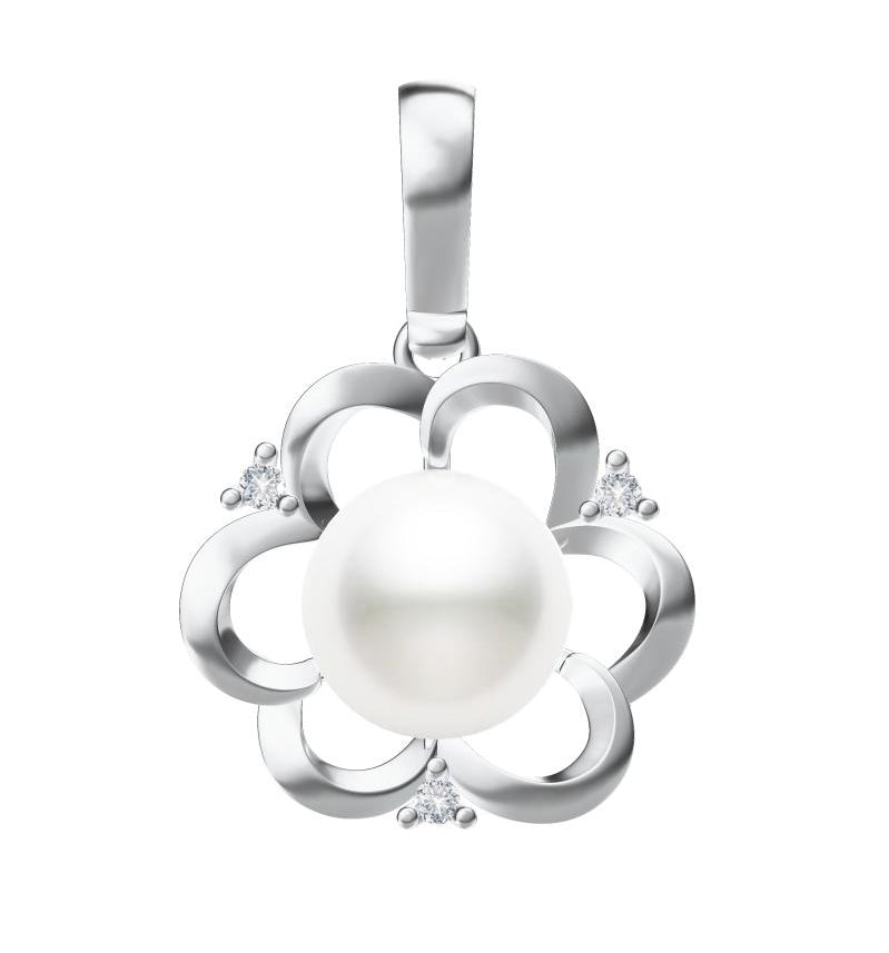 XNE-J11573 Pearl Flower Pendant