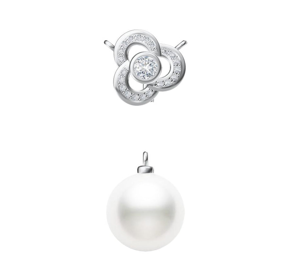 XNE-J17213 Pearl Tie Chain Pendant
