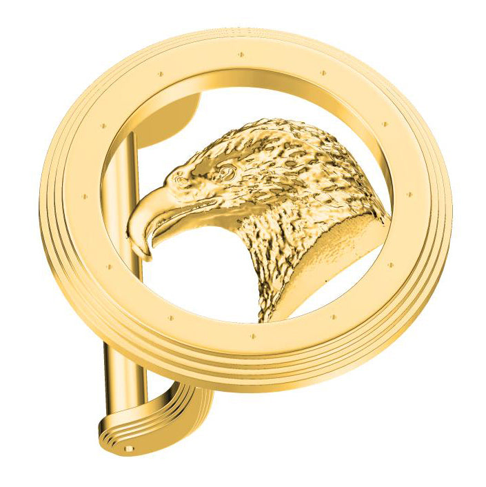 SDF-PDK47410760 light gold eagle belt buckle