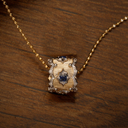 BQLT-XL992402 water wave edge color ring pendant