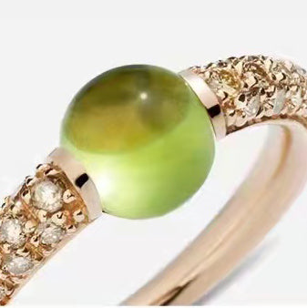 BMLD-PAB2130逼镶圆形彩宝戒指圆卜直臂