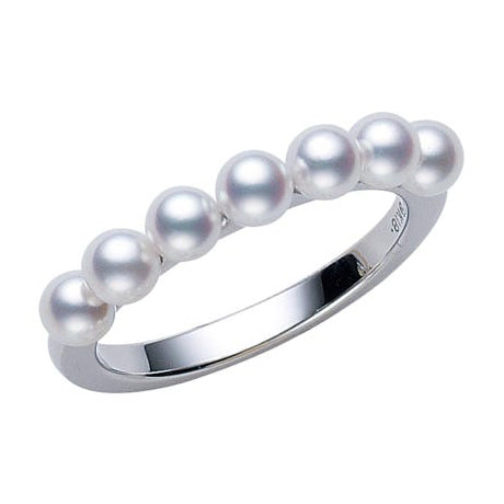 YMB-PR01426U multi-pearl straight arm ring