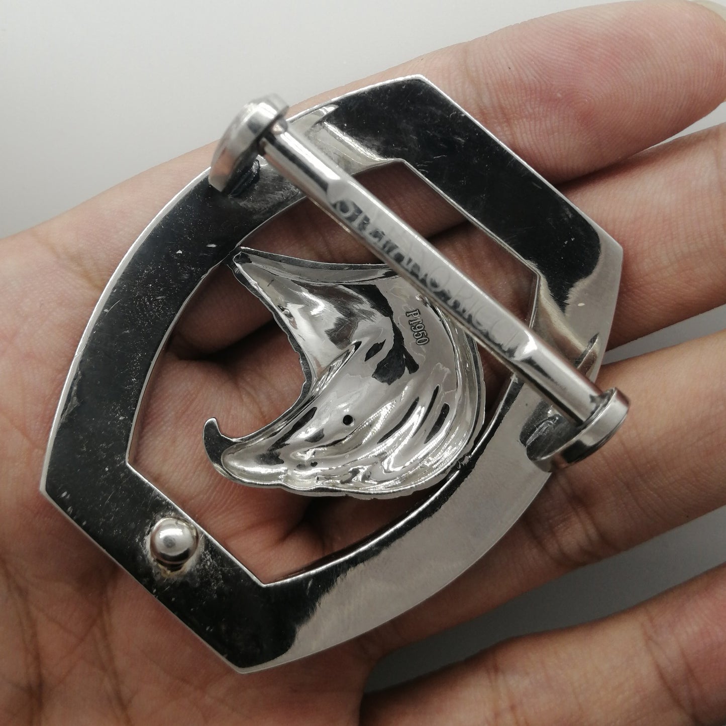 SDF-PDK97535590 customer version diamond eagle head belt buckle