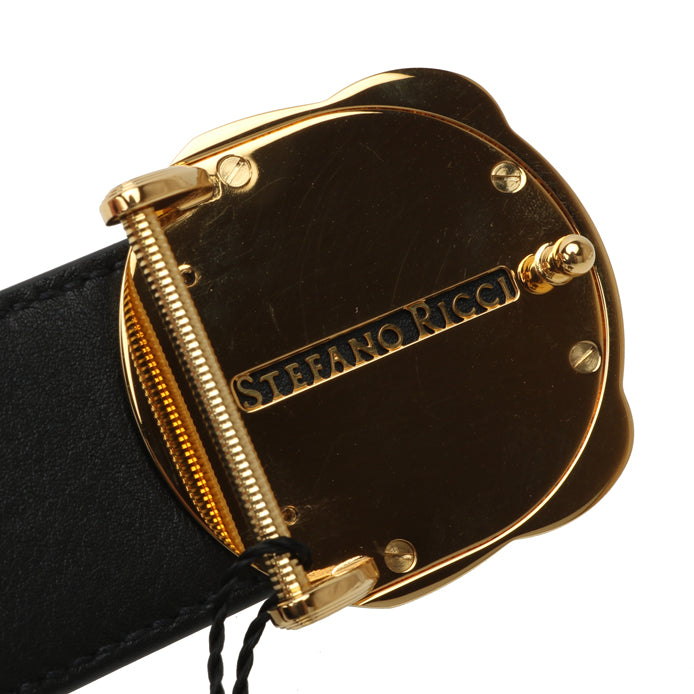 SDF-PDK60018245 light gold round circle eagle head belt buckle 36mm