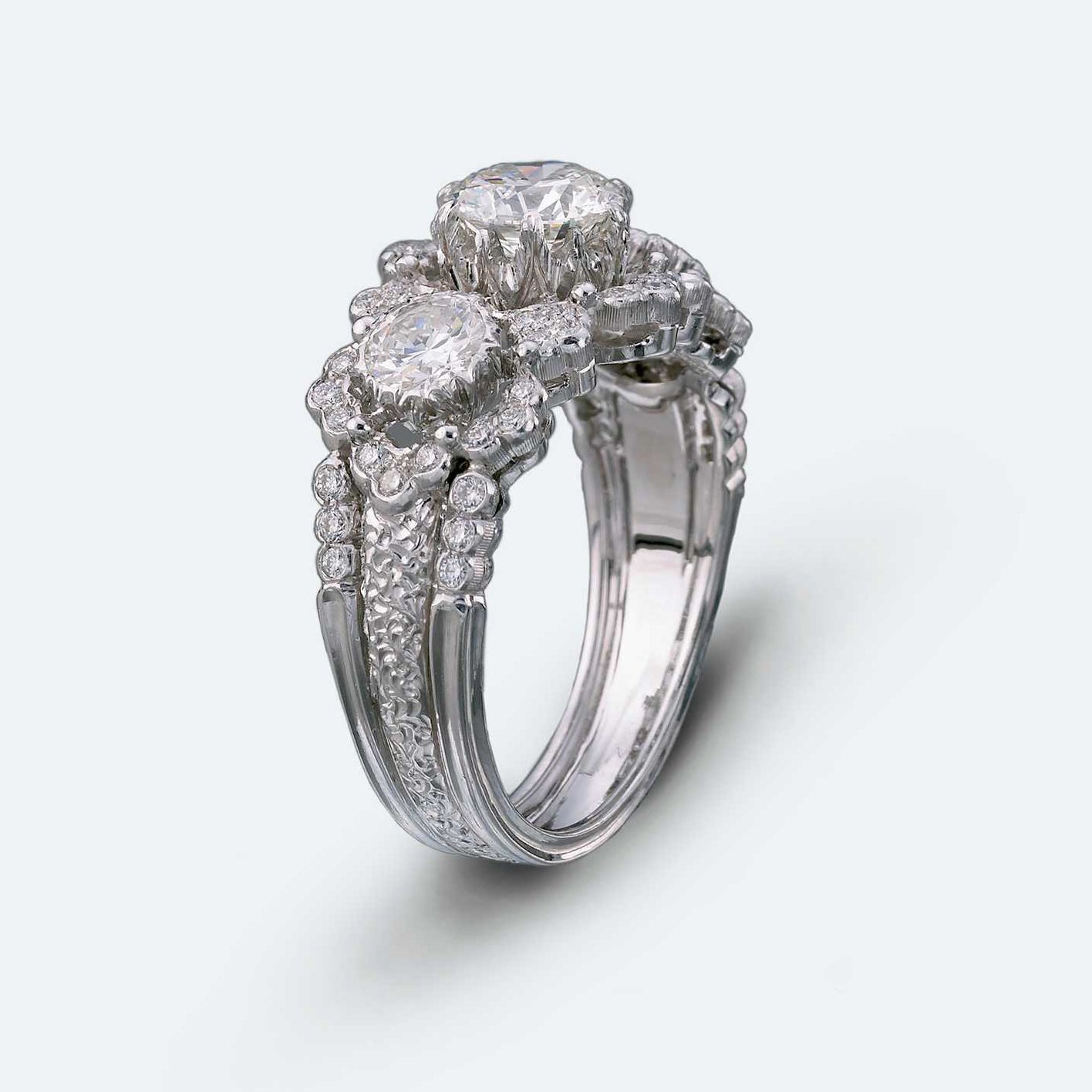 BQLT-JZ341488六爪0.7ct水波边臂戒指