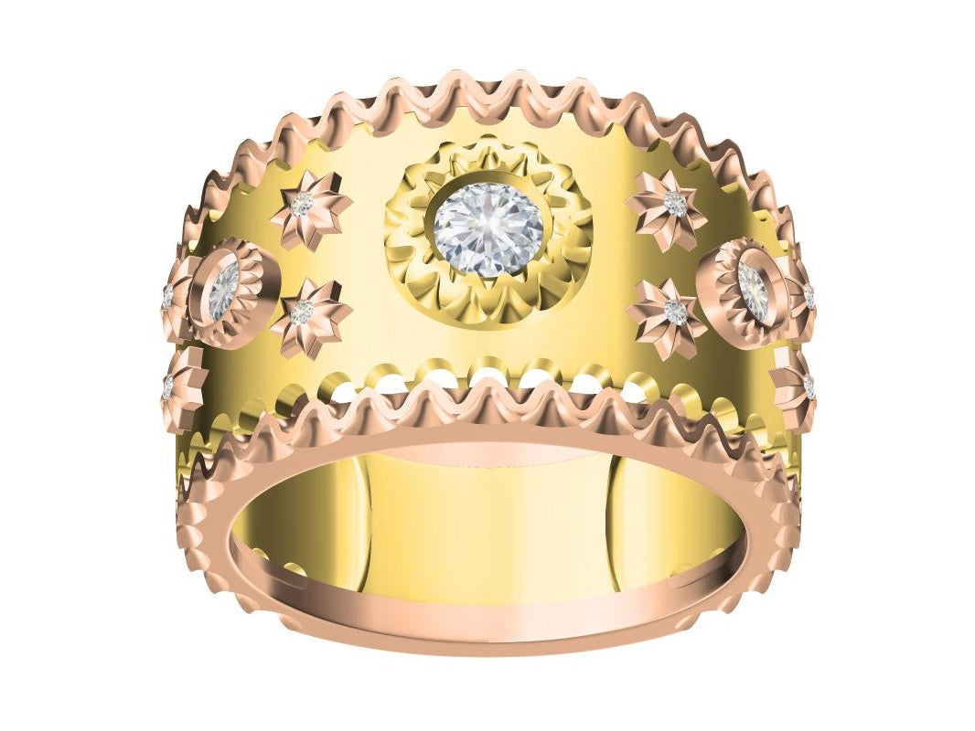 BQLT-JO1106 Water Wave Edge Ring