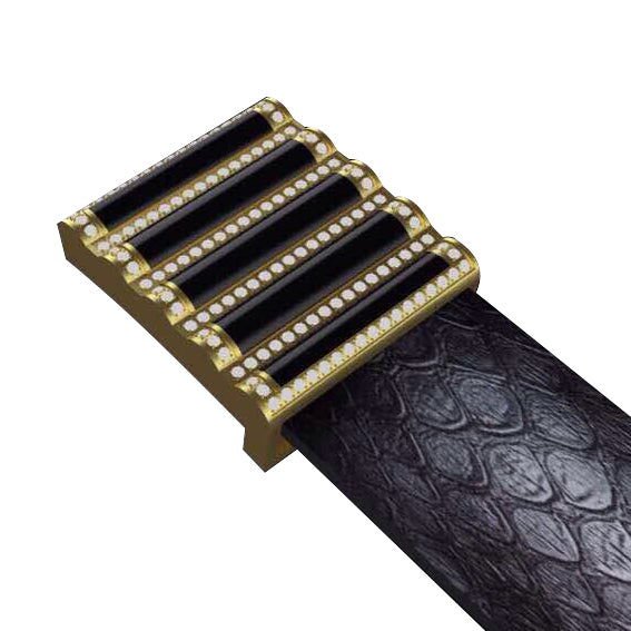 SDF-PDK33450415 agate bamboo belt buckle
