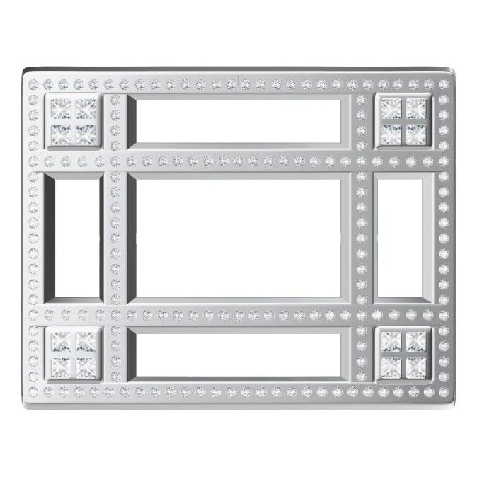 SDF-PDK44028467 fully inlaid ladder square field belt buckle