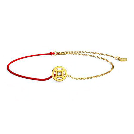 HS-9379336 red rope copper coin bracelet