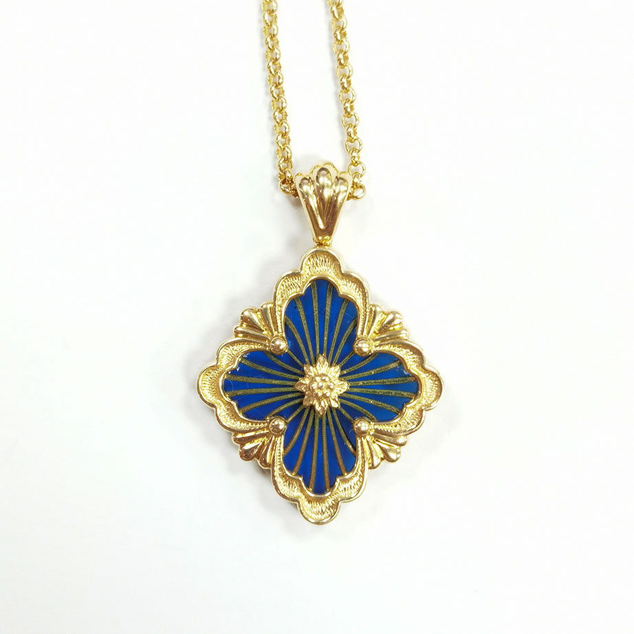 BQLT-XL969074 Enamel gold wire European style four-leaf clover pendant (guest version)