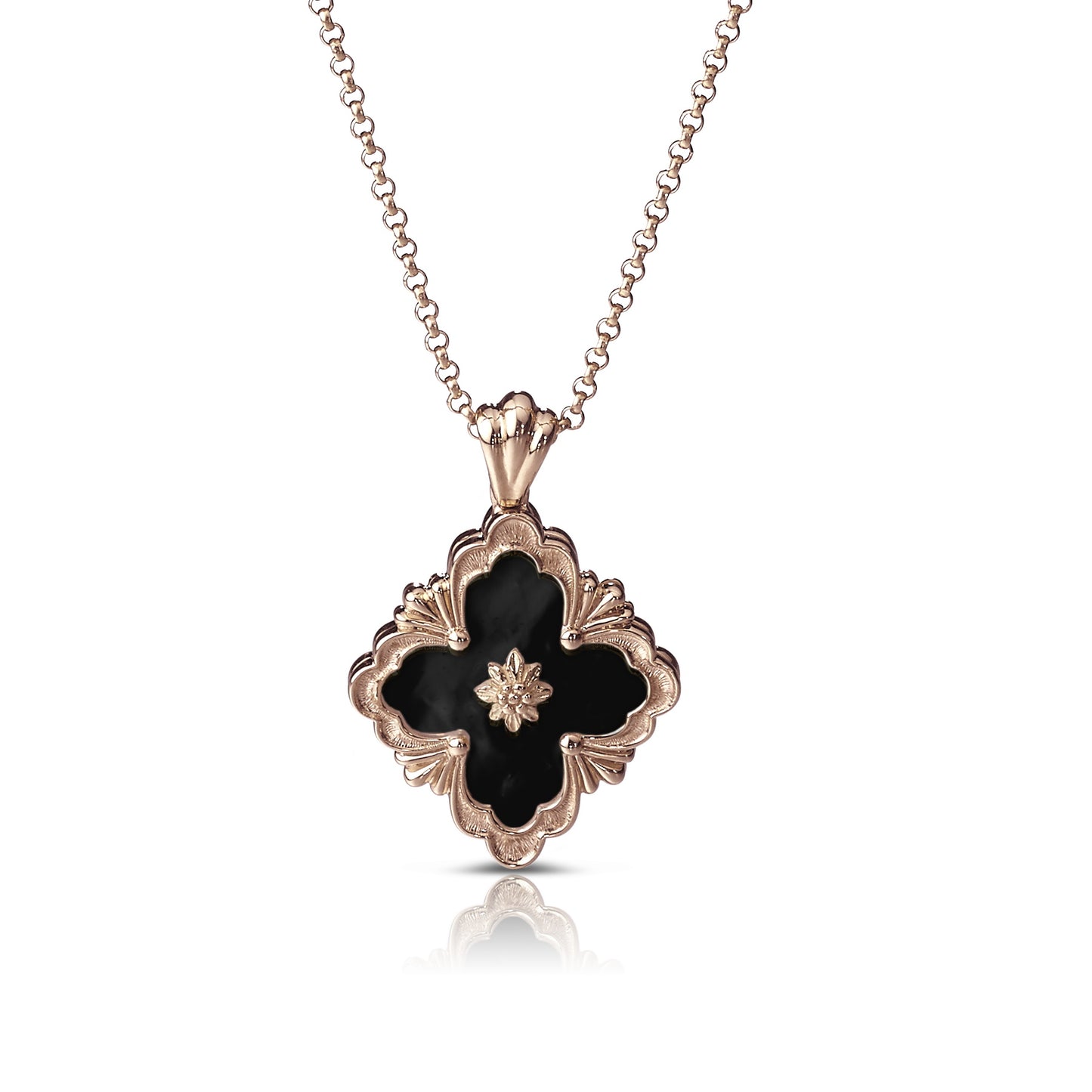 BQLT-XL555790 Opera color pendant, European four-leaf clover, ling-shaped flower