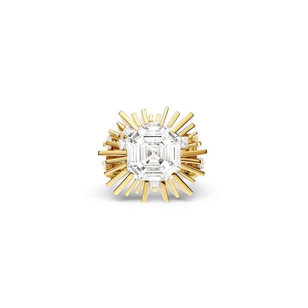 SM-120951 Haixinxin octagonal ring (main stone 9.8x9mm)