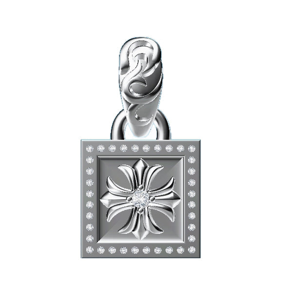 KLX-XL19504597 square cross pendant