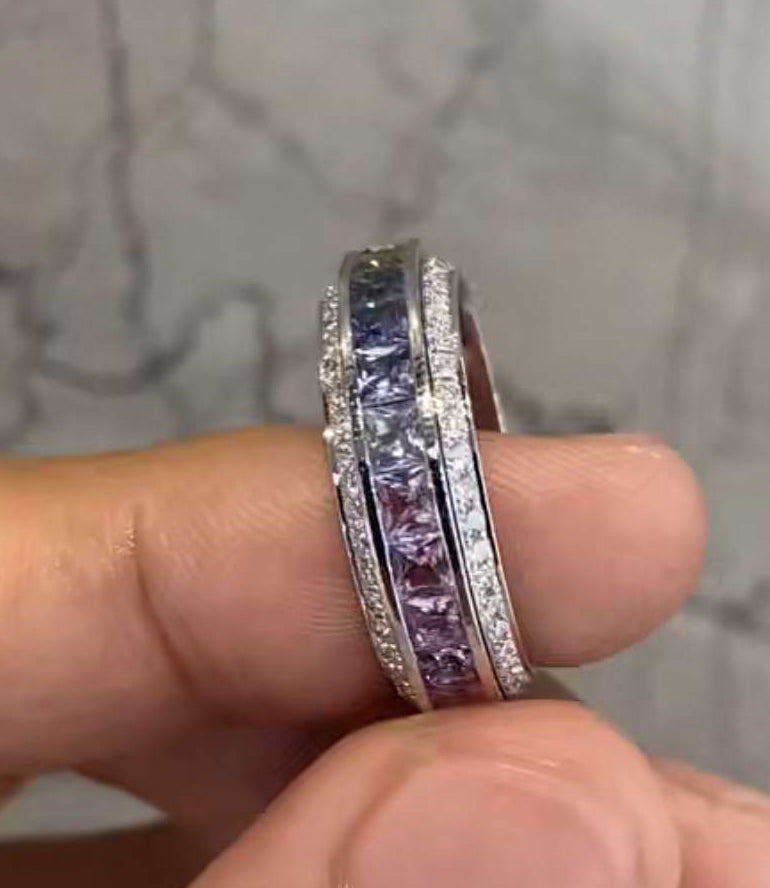 BJ-G34P7868 princess swivel ring (center stone 1.8mm)