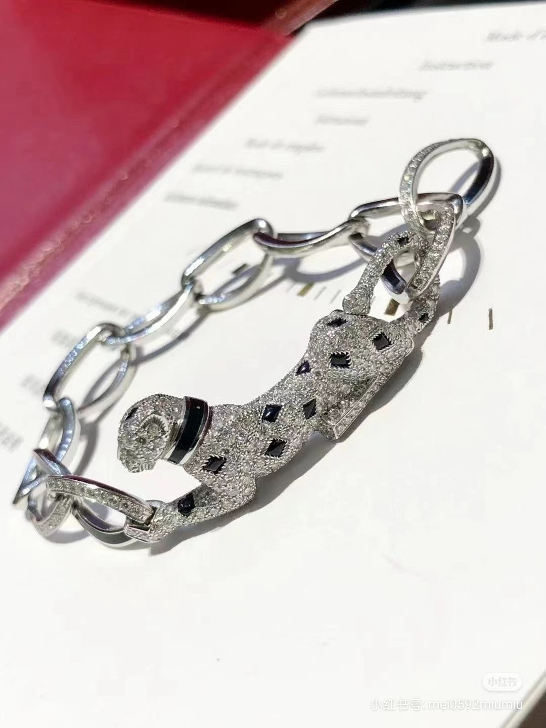 KDY-N6707115 sideways muscle leopard bracelet